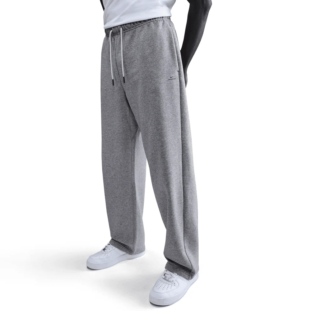 Nike Standard Issue Men's Therma-FIT Brushed Open-Hem Basketball Pants 'Grey Heather' – Image 2