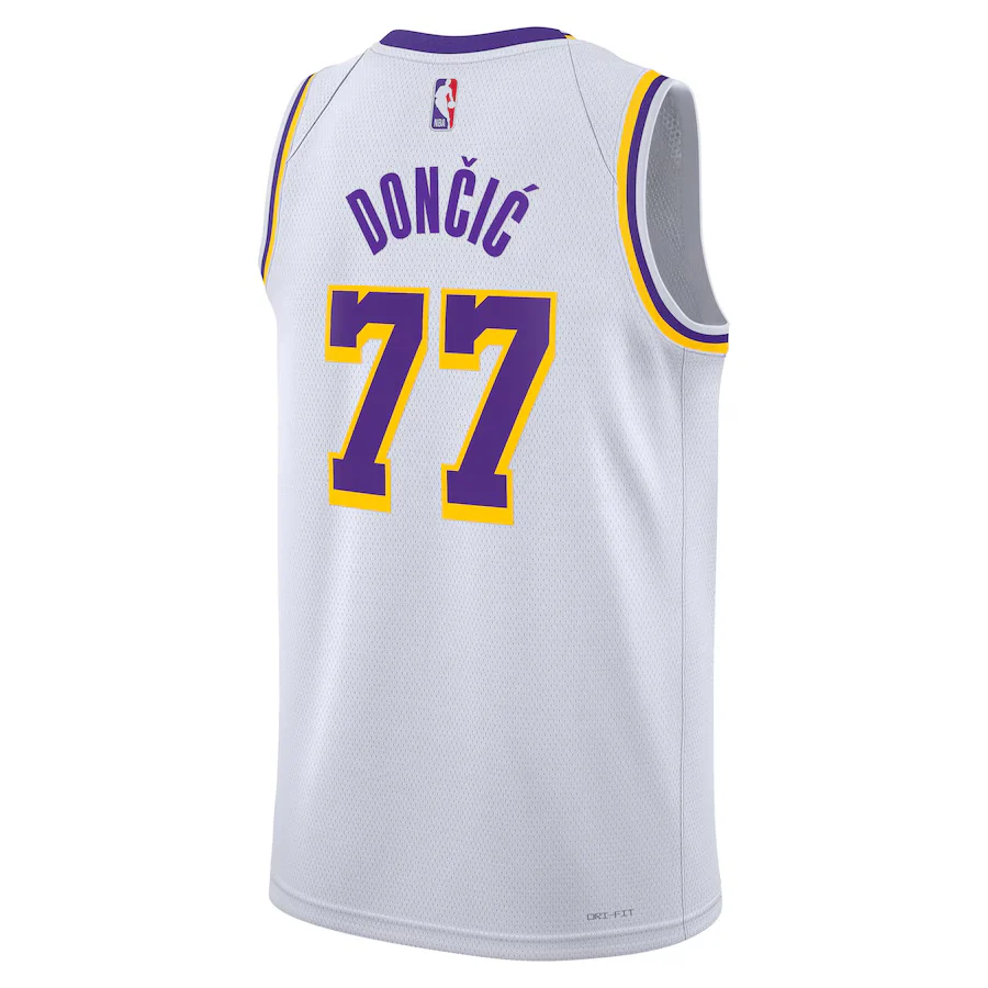Luka Dončić - Los Angeles Lakers Nike Association Edition Swingman Jersey Adults – Image 3